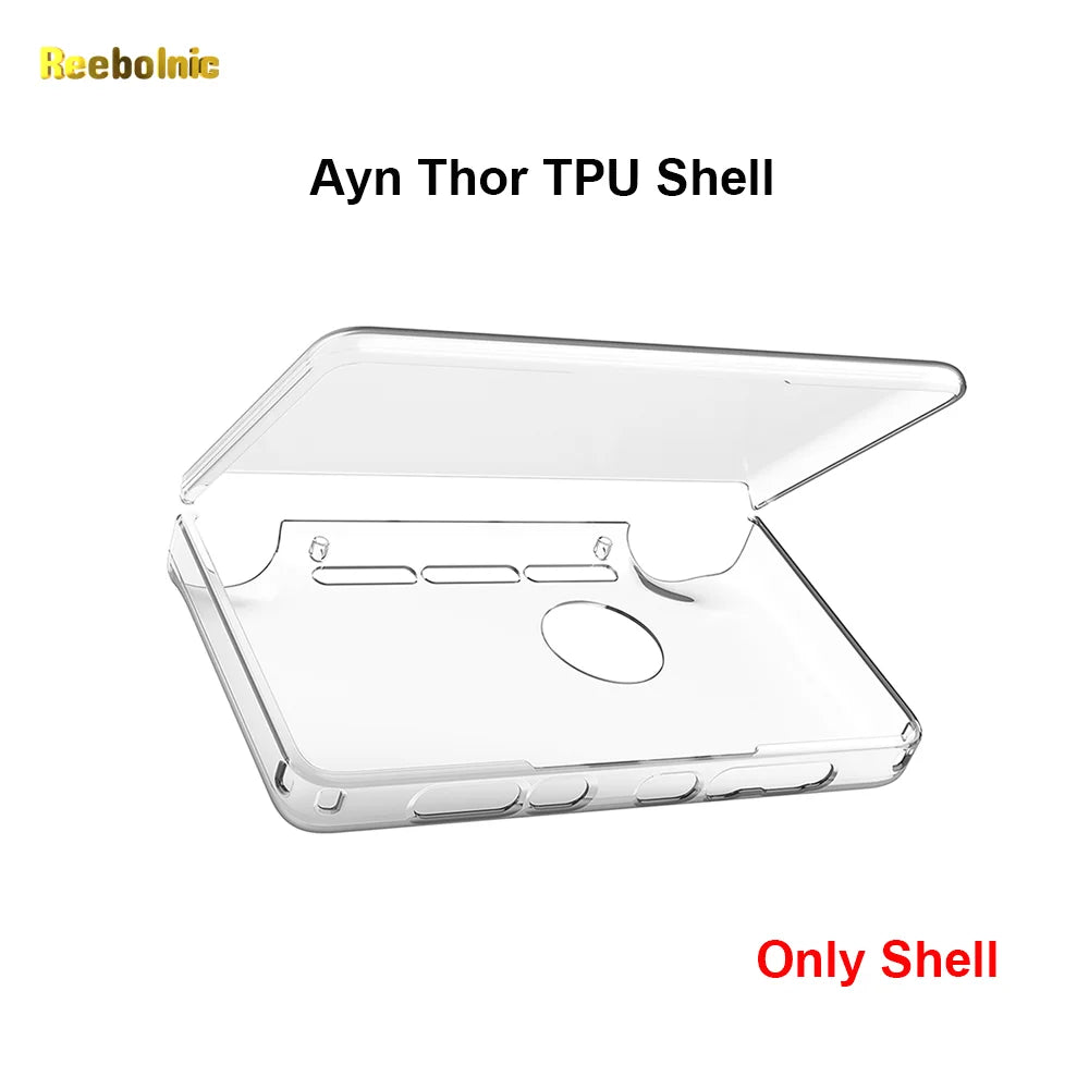 Ayn Thor TPU Shell and Black Bag for Dual Screen Flip Game Console AYN THOR Official Accessories Storage Bag Portable