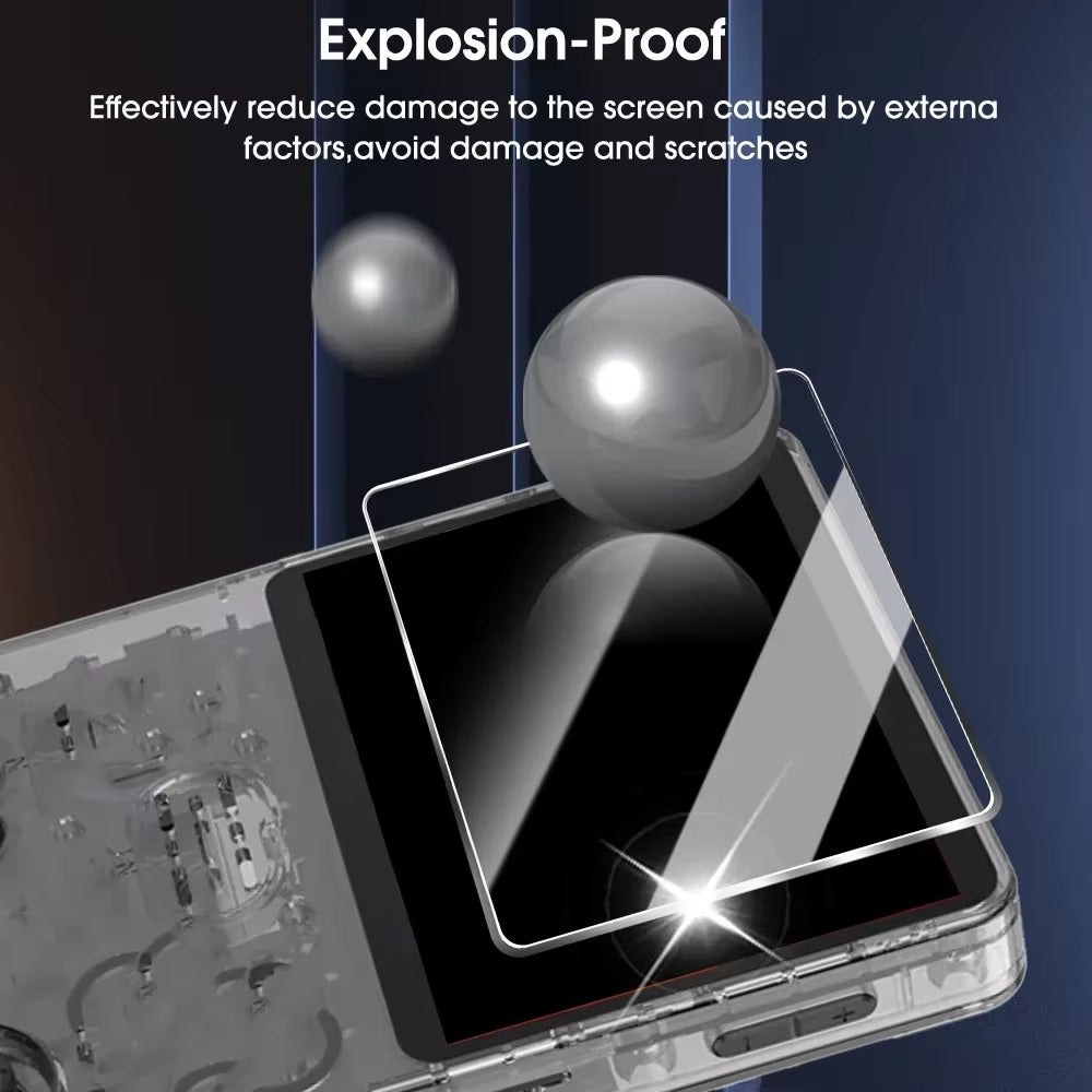 Screen Protectors for R36S RGB20S R35S Game Console HD Tempered Glass for R36S R36Plus R36MAX R36Pro Glass Protective Cover Film