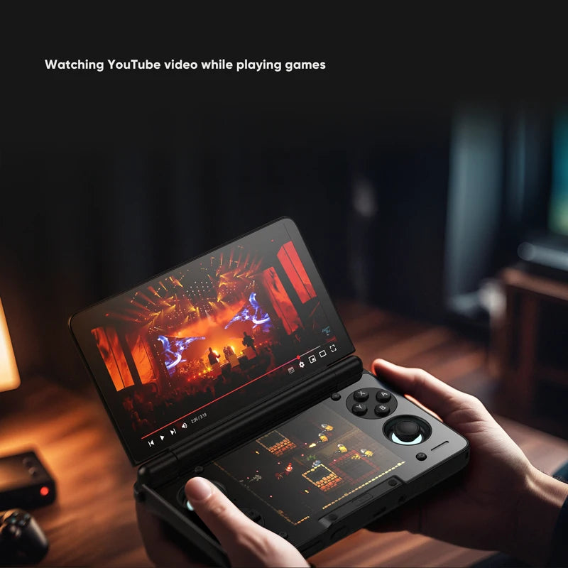 Thor Android Handheld Dual Screen Clamshell 6'' AMOLED Screen 1080P Gaming Entertainment Device
