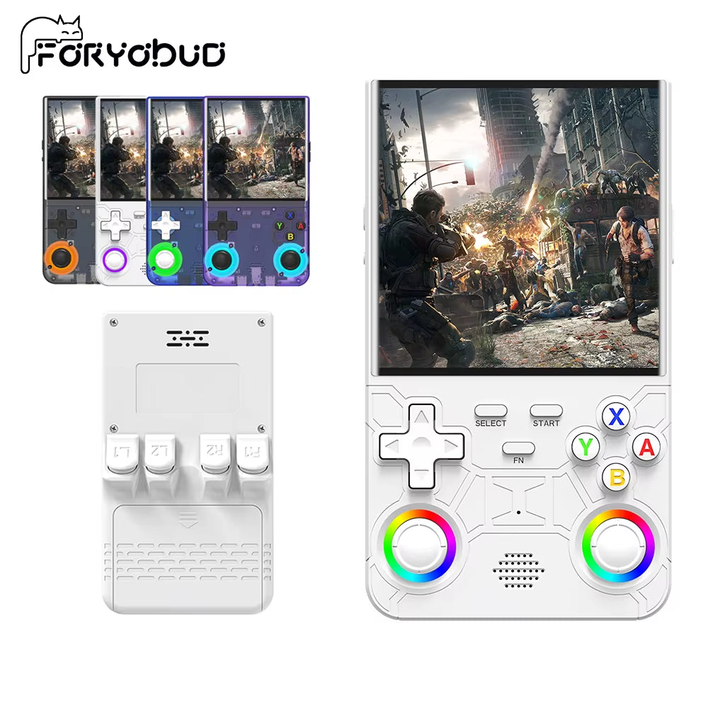 4 Inch R36 Ultra Retro Gaming Handheld Console with IPS Display 720*720 Open Source System Built-In Wifi Kids Gift