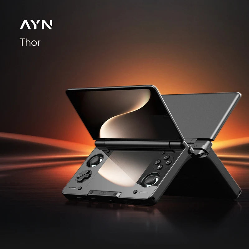 Thor Android Handheld Dual Screen Clamshell 6'' AMOLED Screen 1080P Gaming Entertainment Device