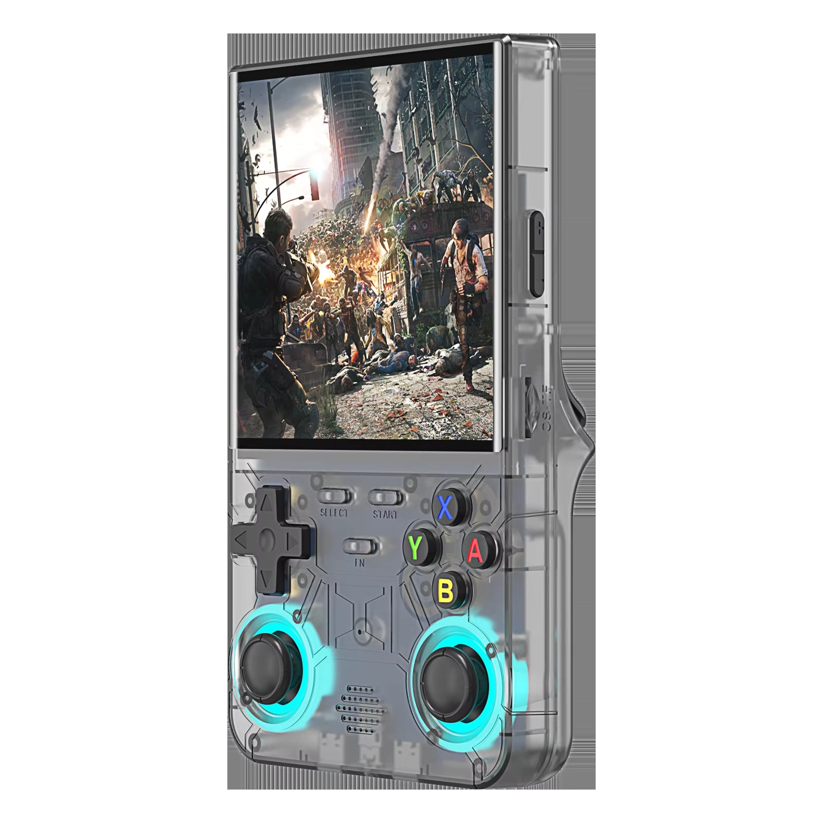 4 Inch R36 Ultra Retro Gaming Handheld Console with IPS Display 720*720 Open Source System Built-In Wifi Kids Gift