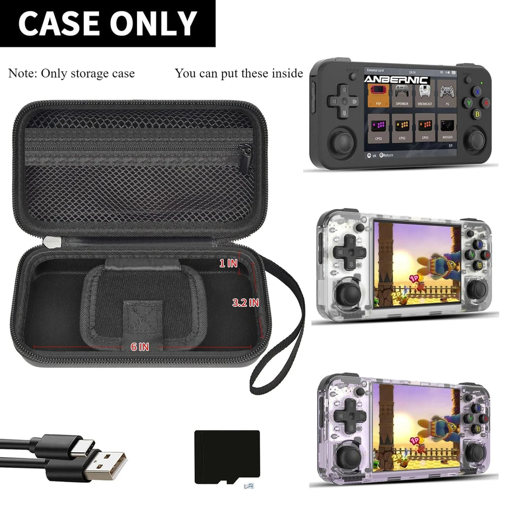 （CASE ONLY) Case Compatible with RG35XX H Retro Game Console, Handheld Emulator Gaming Player Storage Organizer for Anbernic