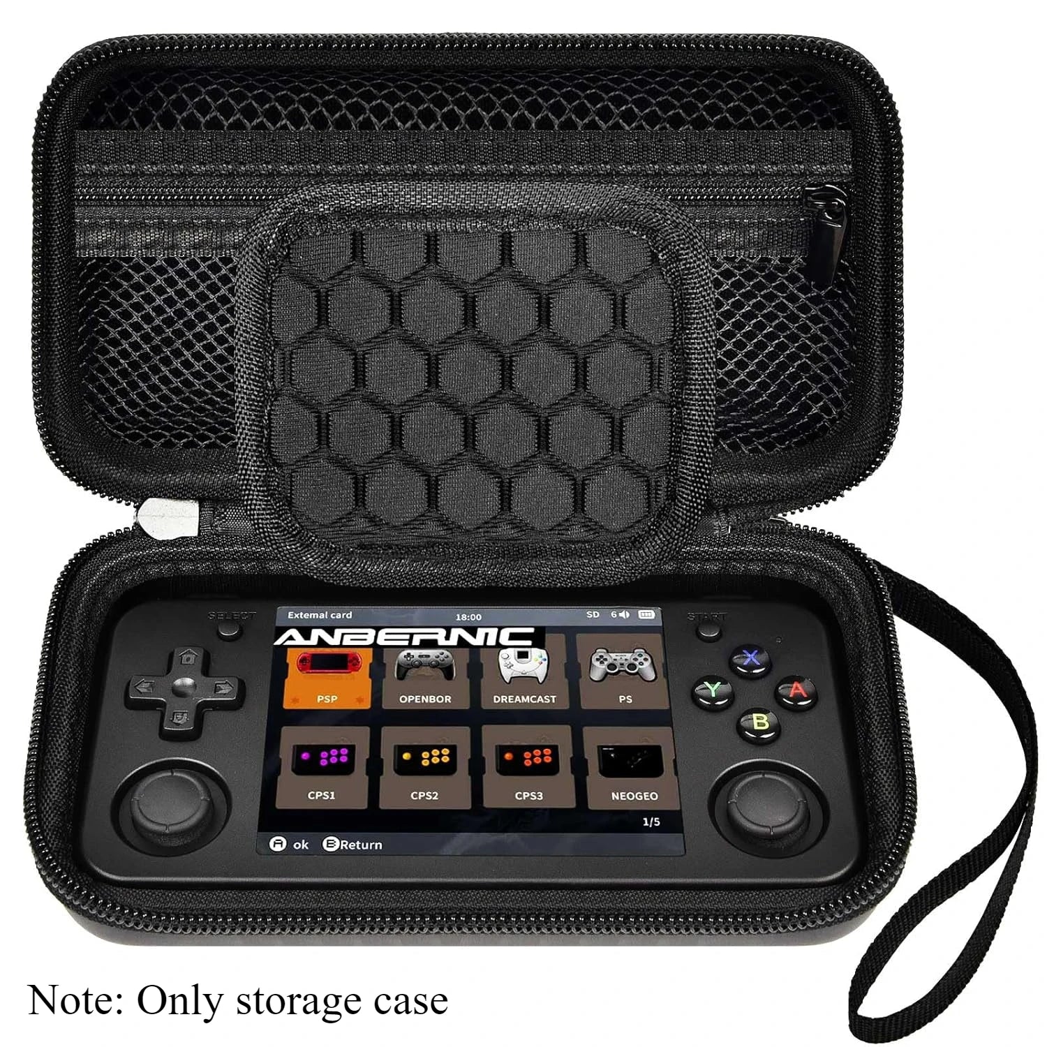 （CASE ONLY) Case Compatible with RG35XX H Retro Game Console, Handheld Emulator Gaming Player Storage Organizer for Anbernic