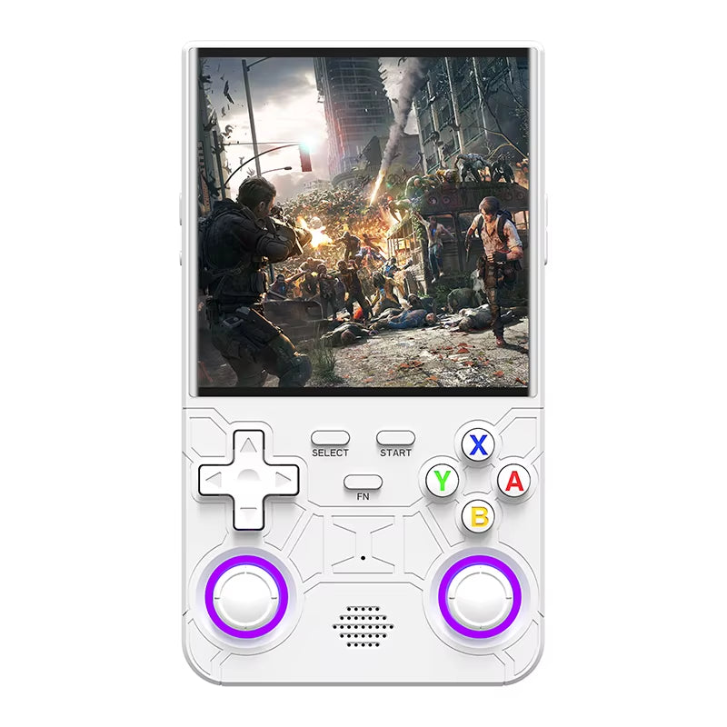 4 Inch R36 Ultra Retro Gaming Handheld Console with IPS Display 720*720 Open Source System Built-In Wifi Kids Gift