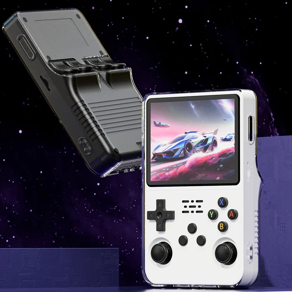 Transparent Protective Case for ANBERNIC R36S Handheld Game Console Drop-Proof TPU Soft Shell Cover for R36S Gaming Accessories