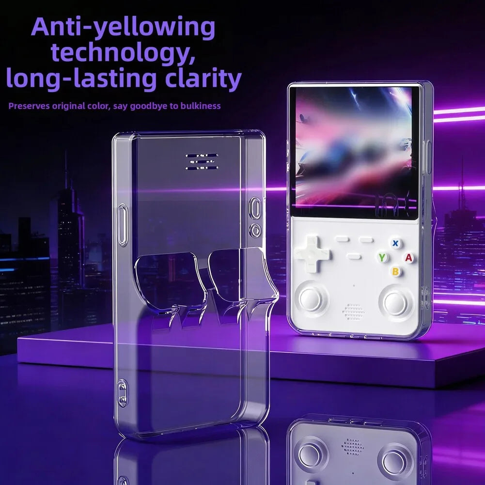 TOFON Protective Case for R36 Ultra Game Console Silicone Protective Cover Anti-Scratch Storage Screen Protection Film Accessori