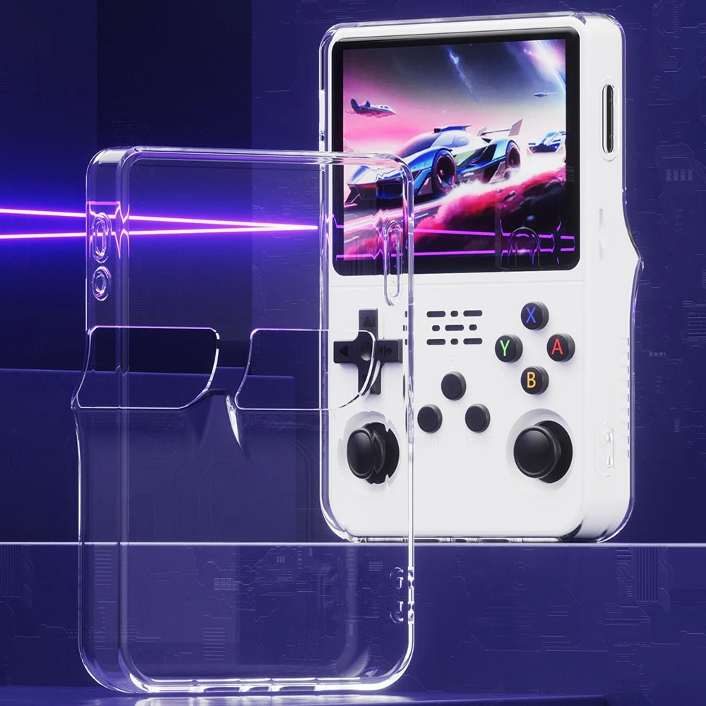 Transparent Protective Case for ANBERNIC R36S Handheld Game Console Drop-Proof TPU Soft Shell Cover for R36S Gaming Accessories