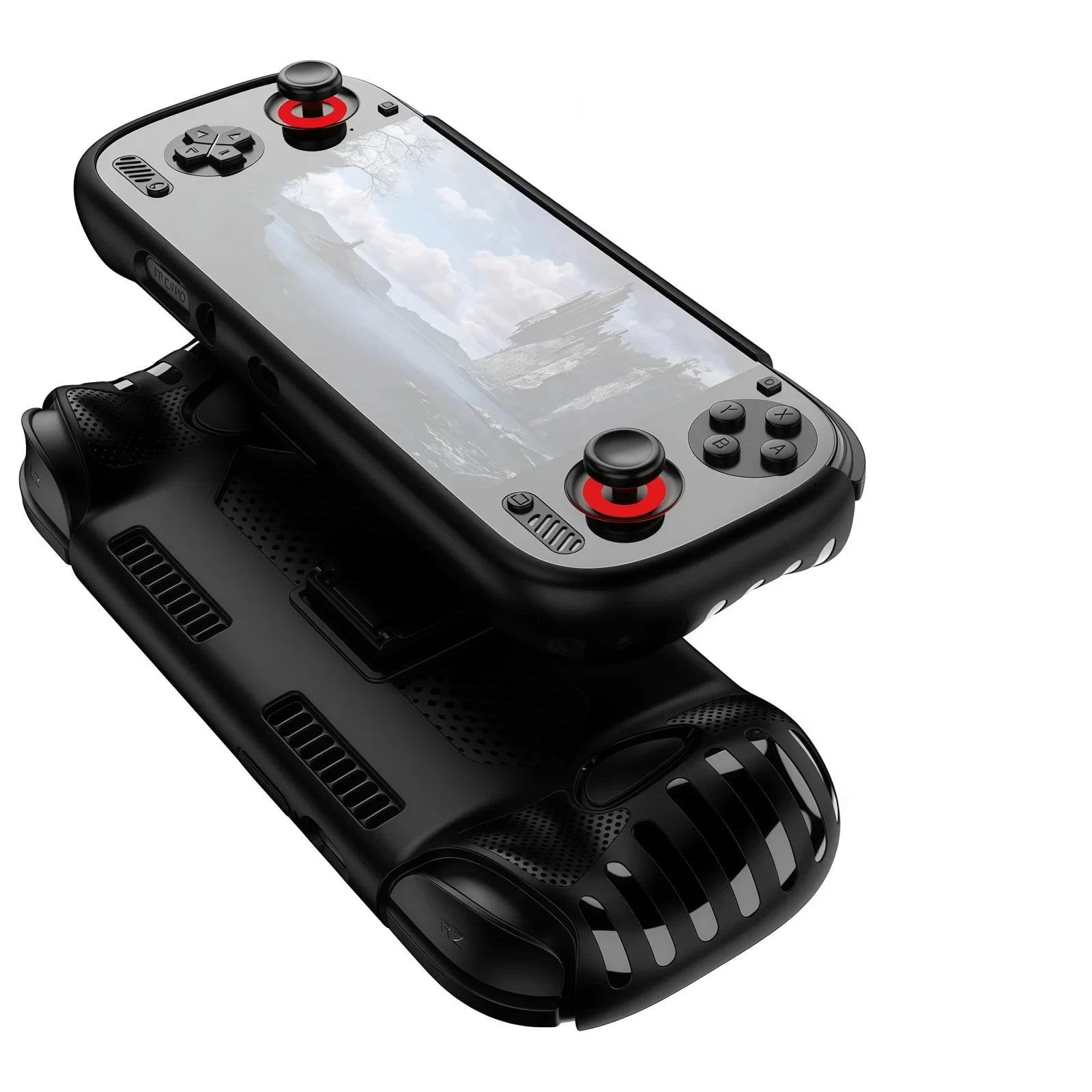 For AYN Odin 3 Game Console Case with Kickstand Anti-Slip Grips for TPU Handheld Game Host Soft Shell Protective Cover