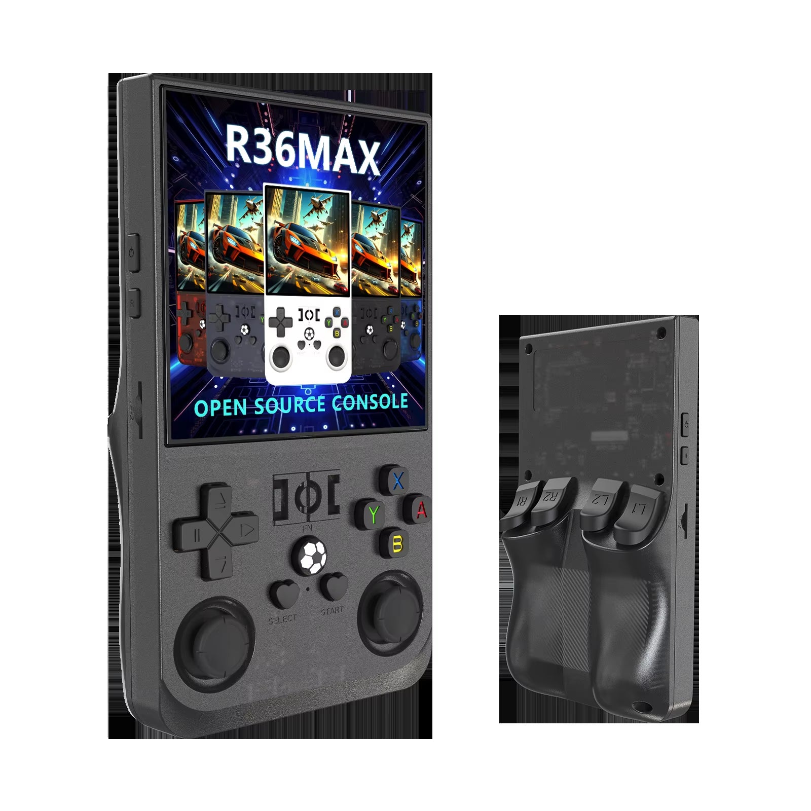 R36 Max Handheld Game Console 64G 15000 Games Stroge Bag 4 Inch Screen Retro Classic Portable Handheld Video Game Console