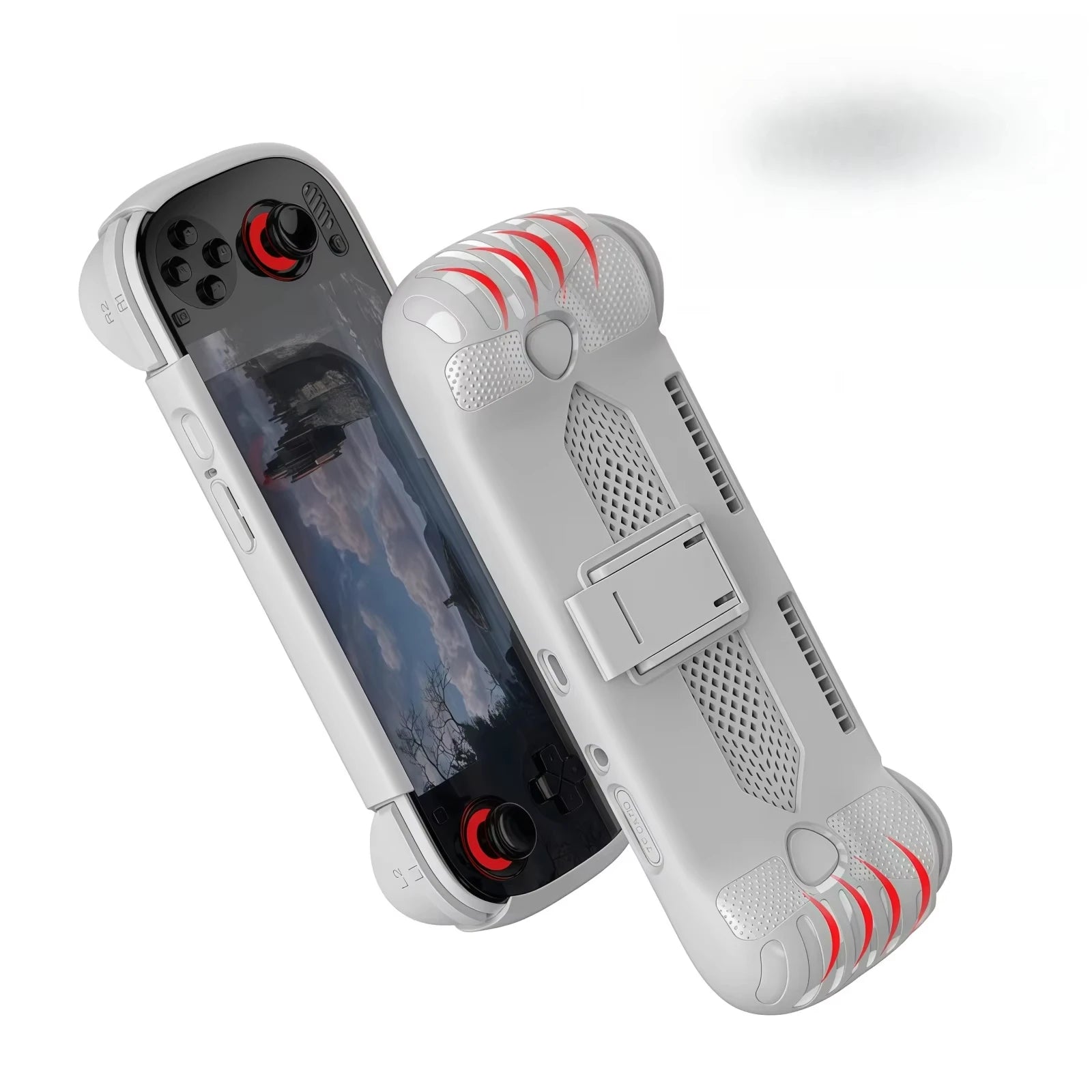 For AYN Odin 3 Game Console Case with Kickstand Anti-Slip Grips for TPU Handheld Game Host Soft Shell Protective Cover