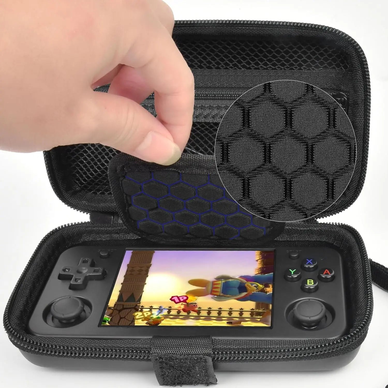 （CASE ONLY) Case Compatible with RG35XX H Retro Game Console, Handheld Emulator Gaming Player Storage Organizer for Anbernic