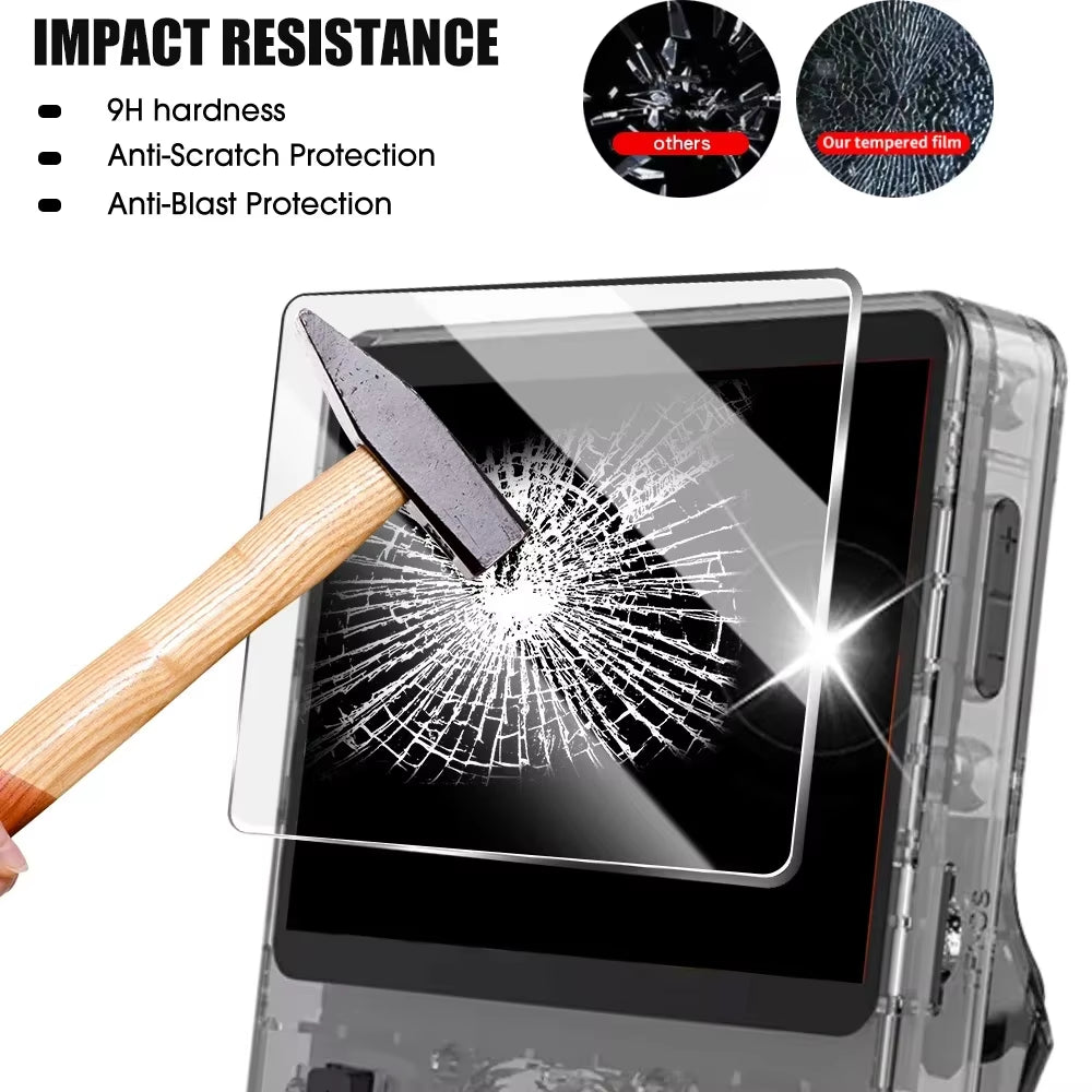 Screen Protectors for R36S RGB20S R35S Game Console HD Tempered Glass for R36S R36Plus R36MAX R36Pro Glass Protective Cover Film