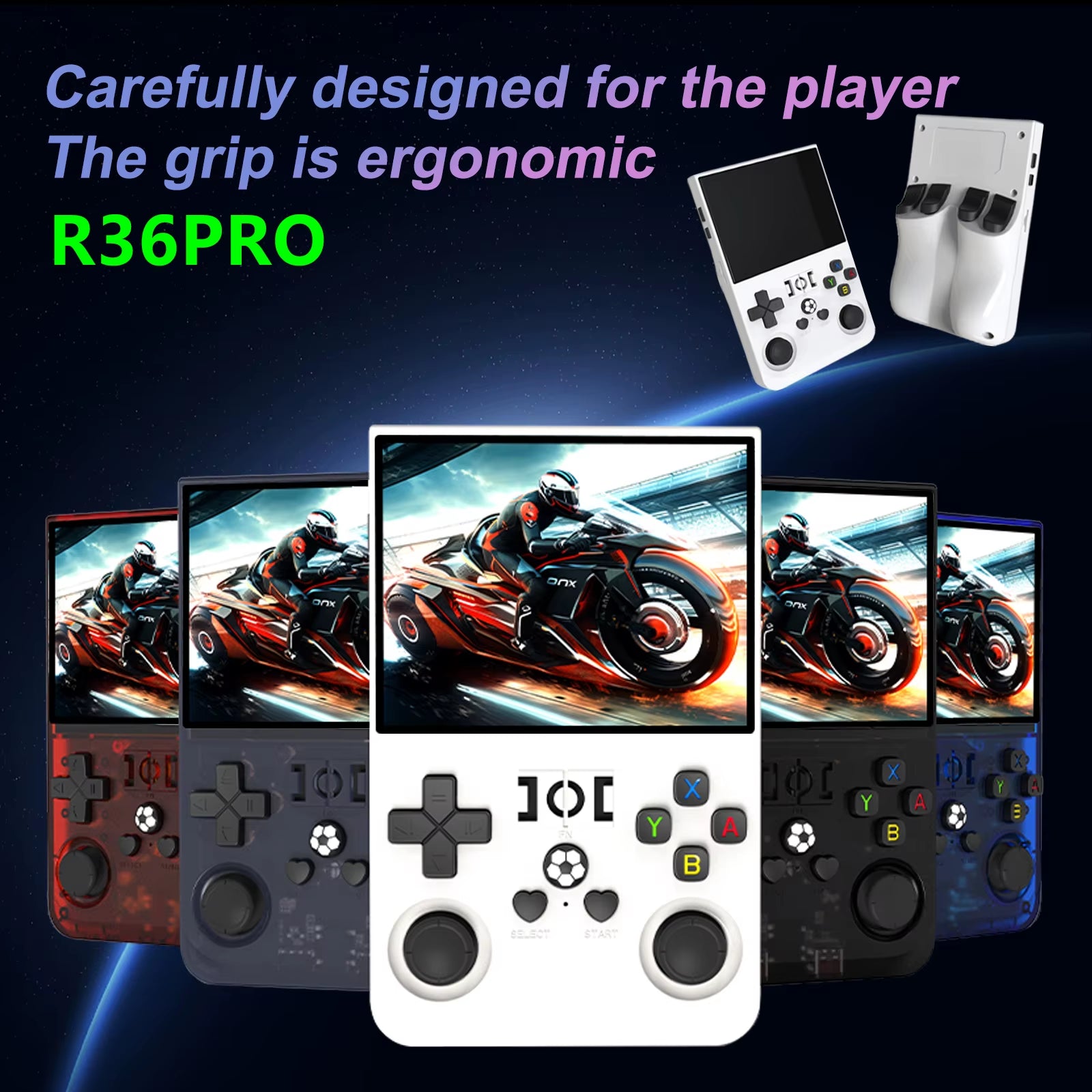 2025 R36 Pro 720*720 Resolution Hand Held Game Console TV Classic Portable R36S Handheld Retro Game Console R36S 128Gb