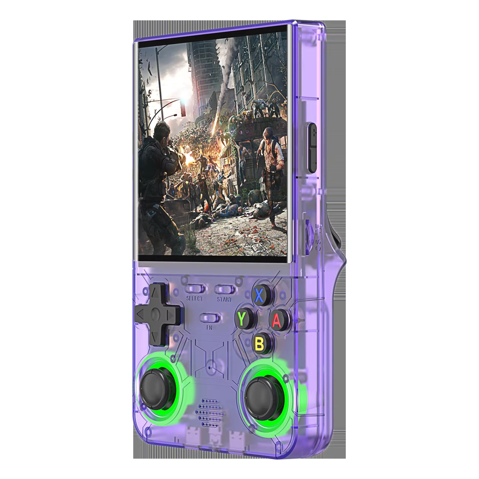 4 Inch R36 Ultra Retro Gaming Handheld Console with IPS Display 720*720 Open Source System Built-In Wifi Kids Gift