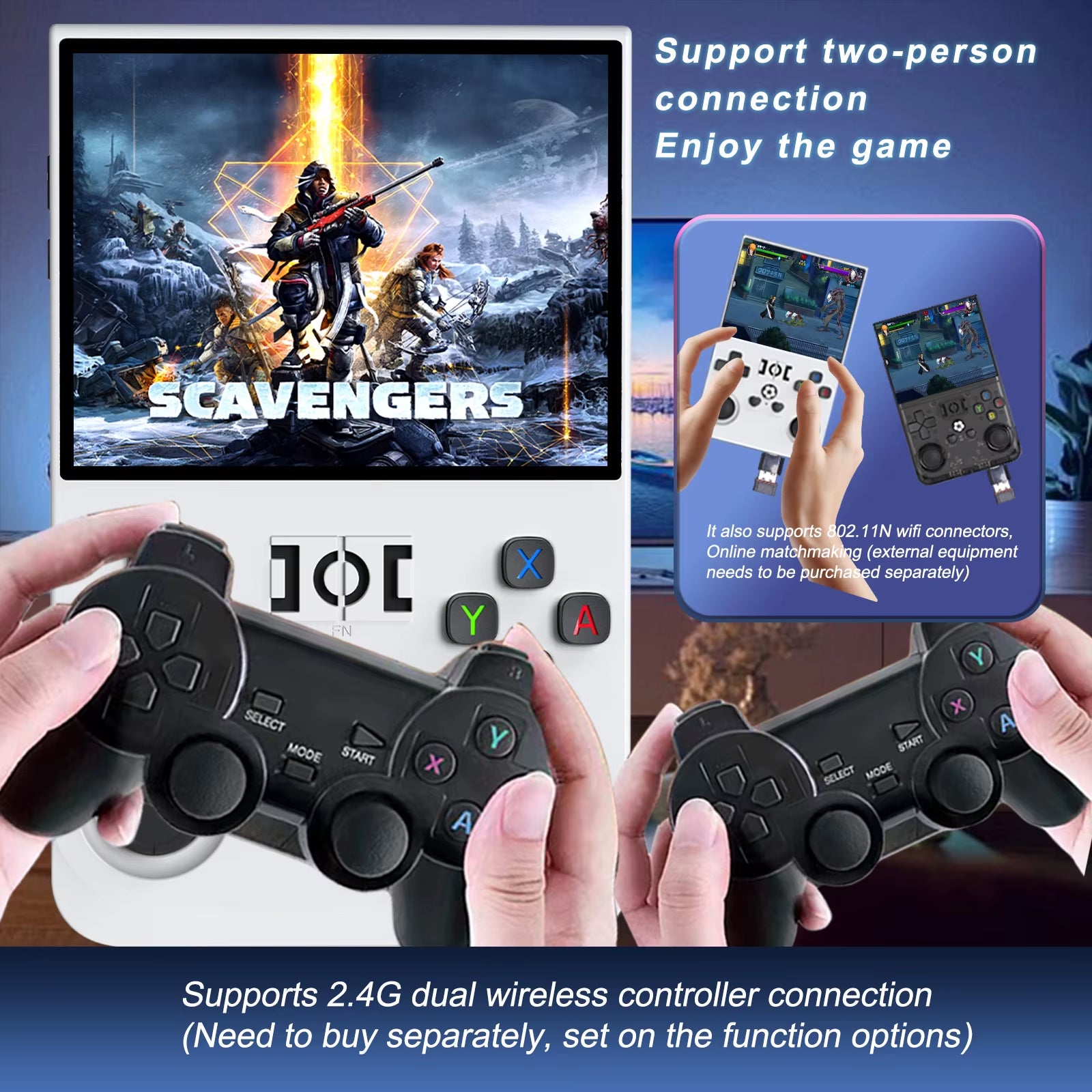 2025 R36 Pro 720*720 Resolution Hand Held Game Console TV Classic Portable R36S Handheld Retro Game Console R36S 128Gb