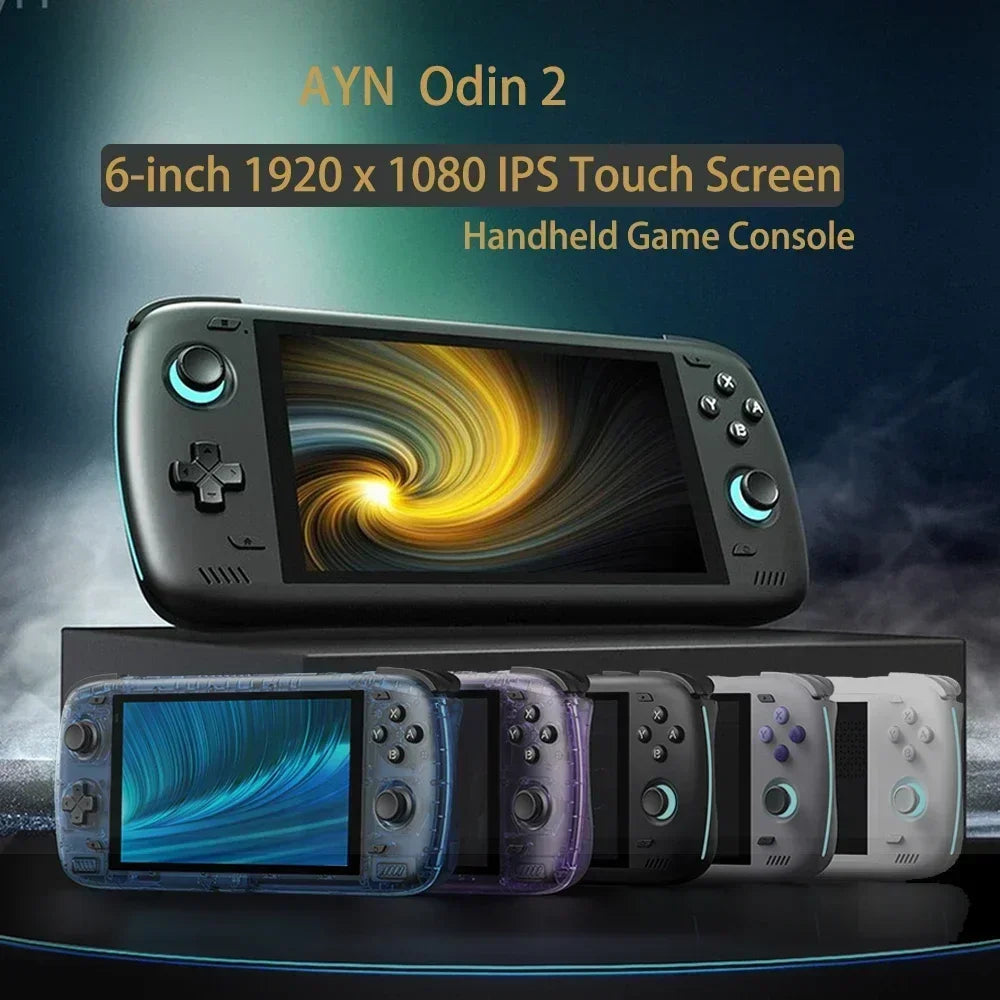 Ayn Odin 2 Pro Upgraded Version 6" IPS Screen Handheld Game Player Android13 16G 512G Wifi Bluetooth Portable Console 8000Mah