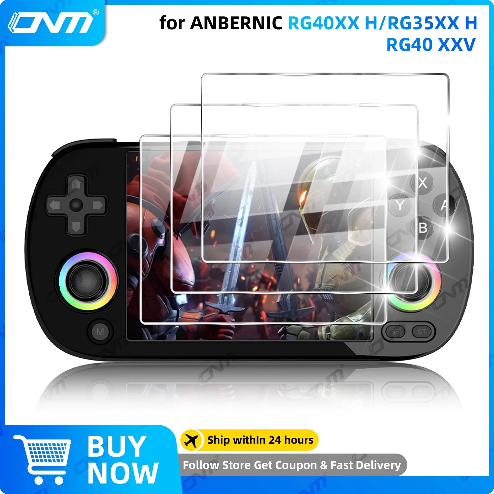 Screen Protector for ANBERNIC RG40XX H RG35XX H RG40XX V Tempered Glass Protection Anti-Scratch Glass Film Accessories